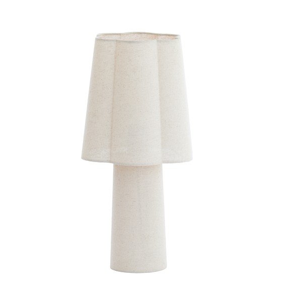 Bílá stolní lampa s textilním stínidlem (výška 50 cm) Musaby – Light & Living