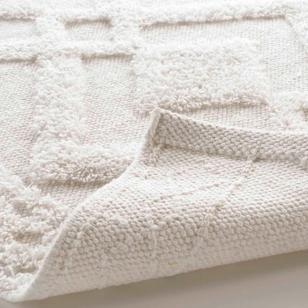 Bílá koupelnová předložka 50x80 cm Gladis – douceur d'intérieur-image-3