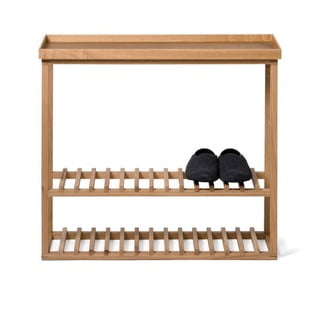 Botník/úložný stolek s přírodní deskou z dubového dřeva Wireworks Hello Storage