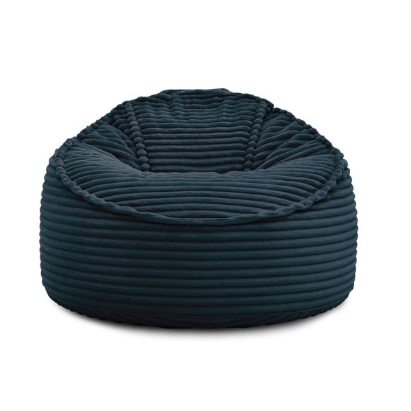 Tmavě modrý manšestrový sedací vak Socrate – Bobochic Paris