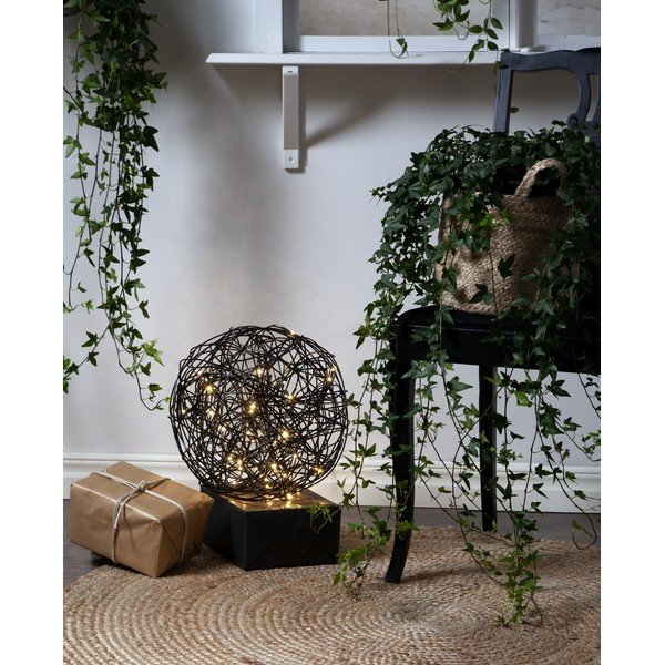 Venkovní světelná LED dekorace z nerezové oceli Star Trading Dark Trassel, ø 30 cm-image-1