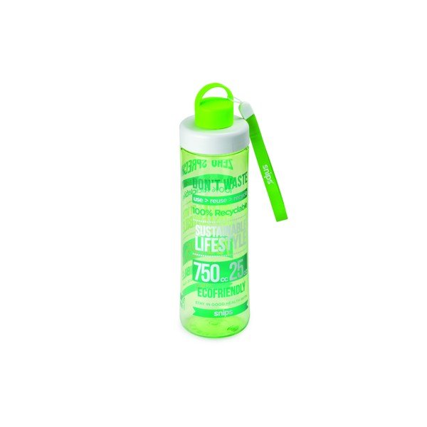 Zelená láhev na vodu Snips Eco, 750 ml