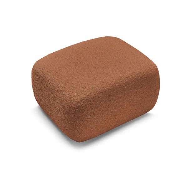 Oranžová podnožka z textilie bouclé Montaigne – Bobochic Paris-image-4