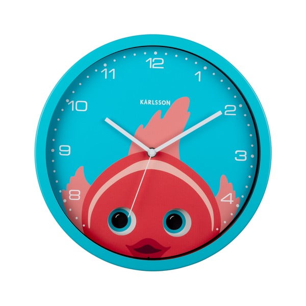 Dětské hodiny ø 31 cm Peekaboo Goldfish – Karlsson