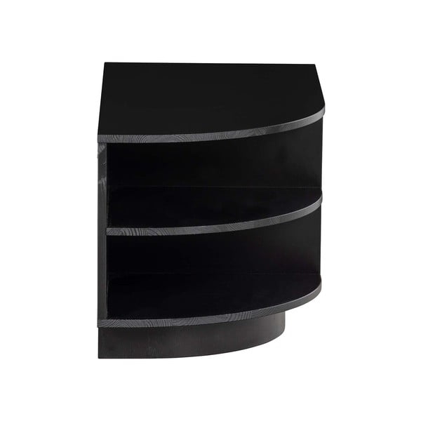 Černý modulární TV stolek z borovicového dřeva 78x40 cm Finca – WOOOD-image-4