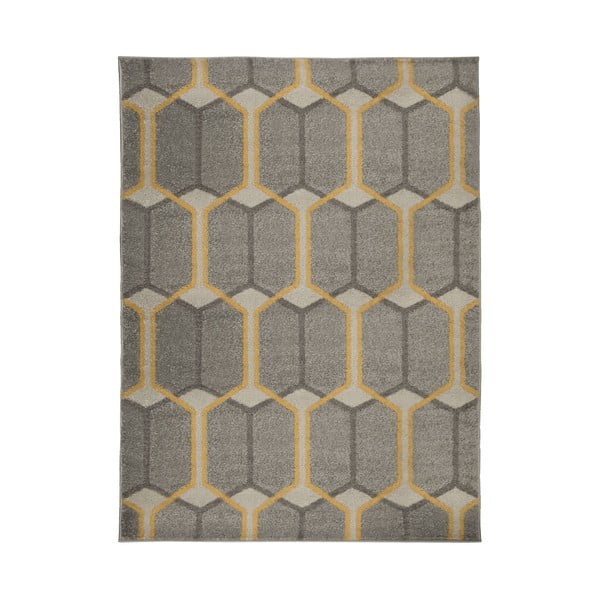 Šedý koberec Flair Rugs Urban Trellis, 100 x 150 cm