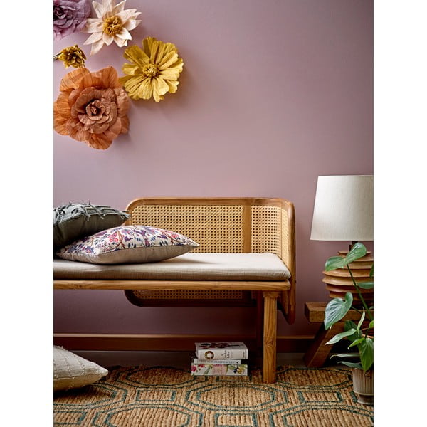 Stolní lampa v tmavě přírodní barvě s textilním stínidlem (výška 54 cm) Svale – Bloomingville-image-3