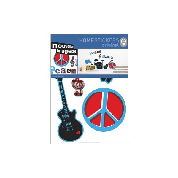 Samolepky na zeď Peace and Music-image-2