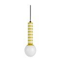 Žluté kovové závěsné svítidlo ø 12 cm Rayado Retro – Leitmotiv
