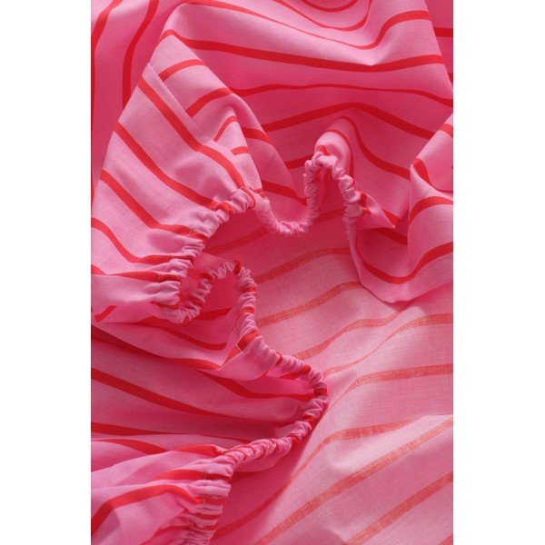 Růžové napínací prostěradlo z bio bavlny 180x200 cm Sima – Jotex