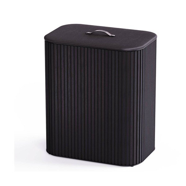 Černý bambusový koš na prádlo 2x45 l Tota Luxe – Joseph Joseph-image-3