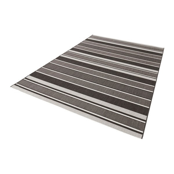 Černý venkovní koberec NORTHRUGS Strap, 200 x 290 cm-image-1