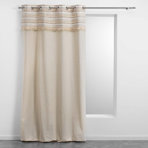 Bavlněný závěs v přírodní barvě 140x240 cm Atlas – douceur d'intérieur