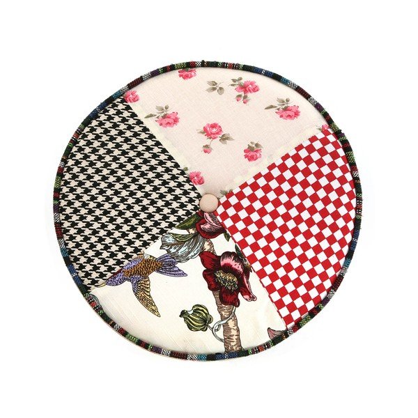 Taburetka Versa Romantic Patchwork, ø 35 cm-image-1