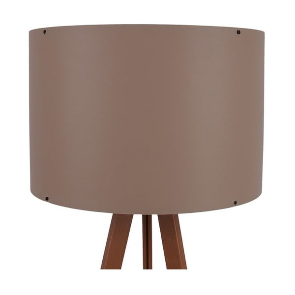 Stojací lampa s hnědým stínítkem Aiden-image-2