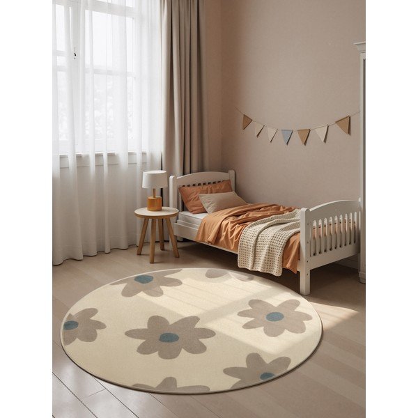 Béžový dětský koberec ø160 cm Bloomy – Hanse Home-image-1