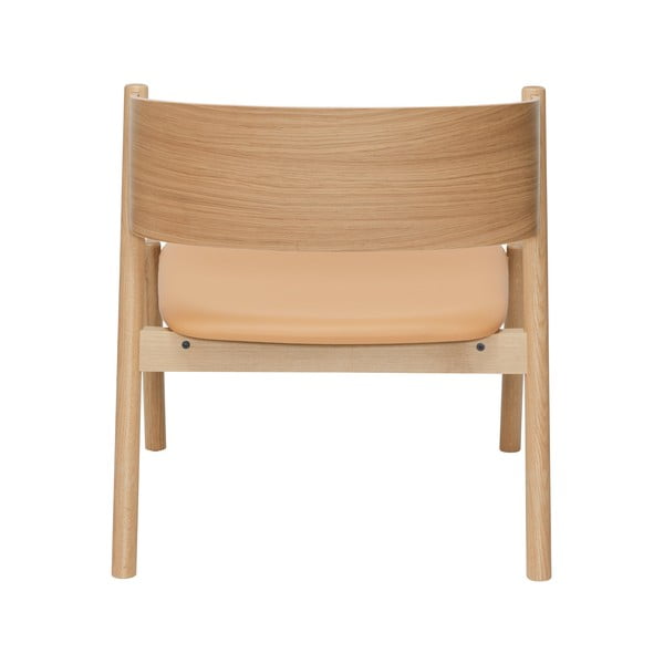 Světle hnědé křeslo Oblique – Hübsch-image-3