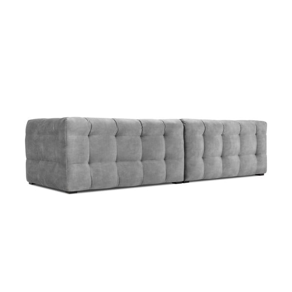Šedá sametová pohovka Windsor & Co Sofas Vesta, 280 cm-image-4