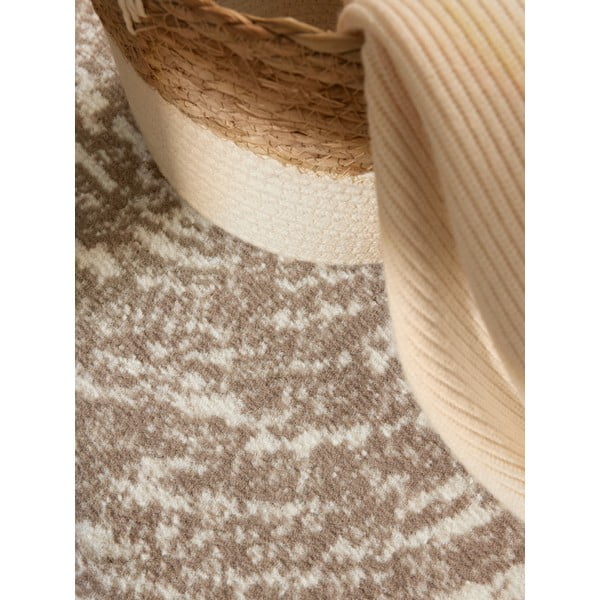 Béžovo-krémový kulatý koberec ø 160 cm Gloria Cavallo – Hanse Home-image-4