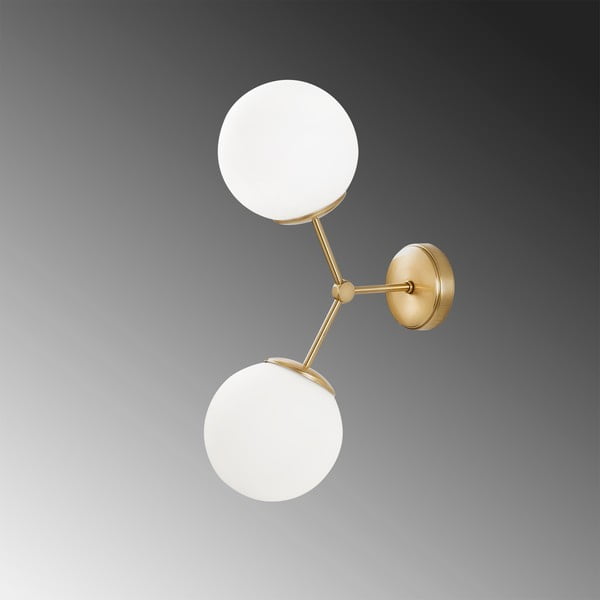 Nástěnné svítidlo v bílo-zlaté barvě Opviq lights Damar-image-3