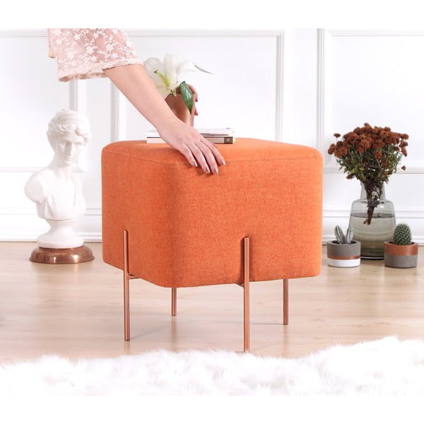 Oranžový taburet Copper – Artie-image-4