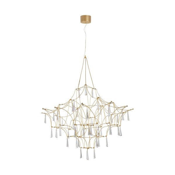 Kovové LED závěsné svítidlo ve zlaté barvě ø 80 cm Goro – Nova Luce