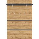 Věšákový panel v dekoru dubu v přírodní barvě Lissabon – Germania