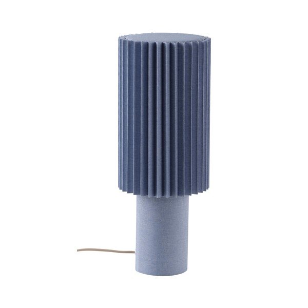 Modrá lněná stolní lampa (výška 45 cm) Harriet – Jotex
