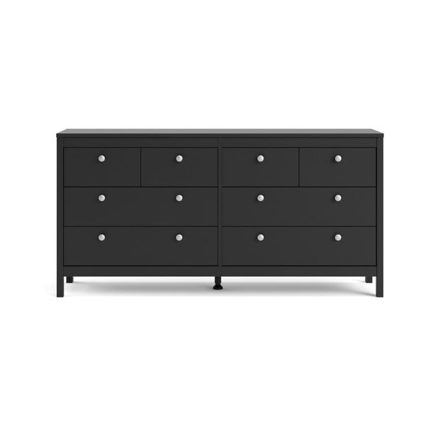 Černá nízká komoda 159x80 cm Madrid – Tvilum-image-2