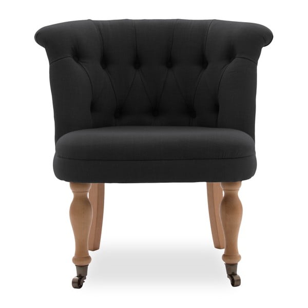 Černá židle s kolečky Vivonita Maggi-image-2