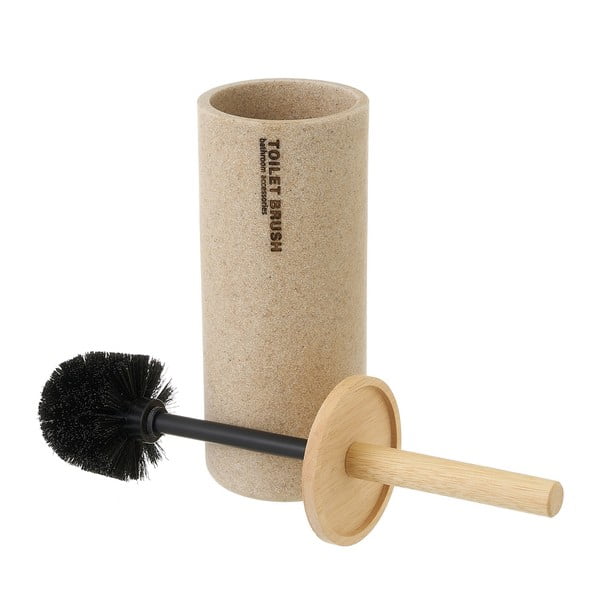 Béžová WC štětka z polyresinu – Casa Selección-image-1