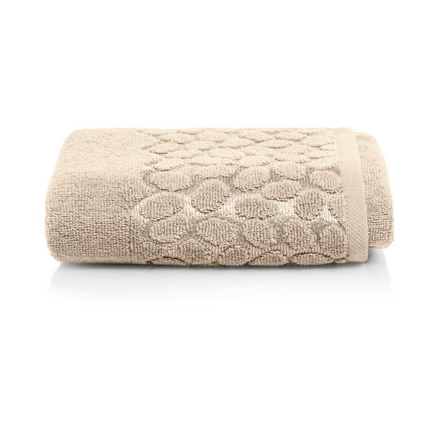 Hnědý bavlněný ručník Maison Carezza Ciampino, 50 x 90 cm