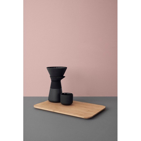 Černý kameninový set na překapávanou kávu 600 ml Theo – Stelton-image-4