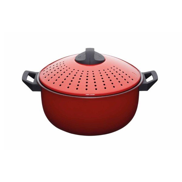 Hrnec s pokličkou na slévání těstovin Kitchen Craft World Of Flavours, 4 l