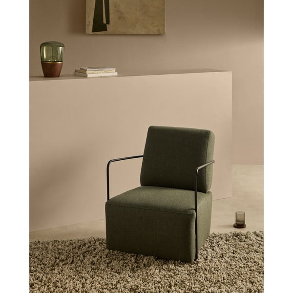 Zelené křeslo Gamer – Kave Home-image-1