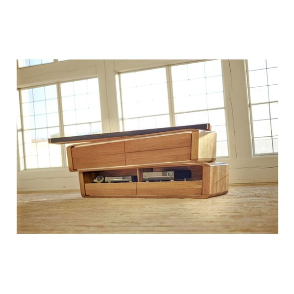 Nástěnná TV komoda z masivního dubového dřeva Javorina Hang-image-3