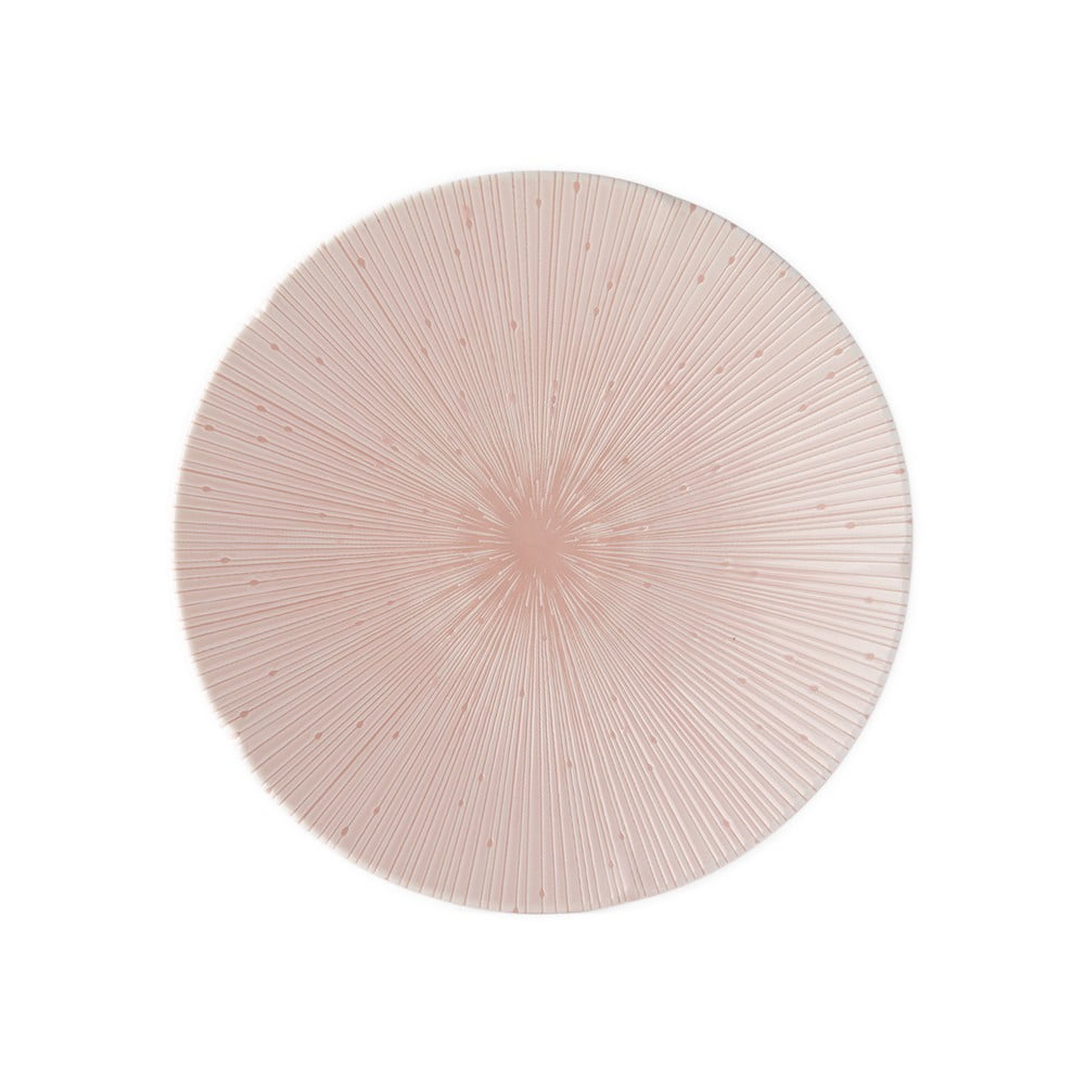 Růžový keramický talíř ø 24 cm ICE PINK - MIJ