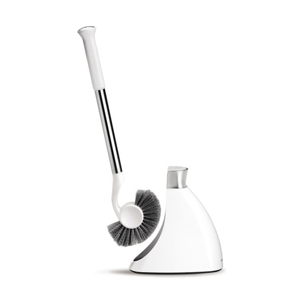 Bílá ocelová WC štětka - simplehuman-image-4