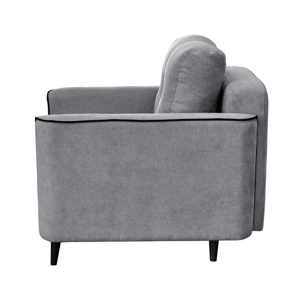 Šedé křeslo s černými nohami Mazzini Sofas Wasp-image-3