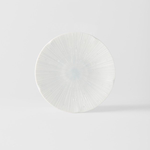Světle modrý dezertní keramický talíř ø 13 cm ICE WHITE - MIJ-image-2