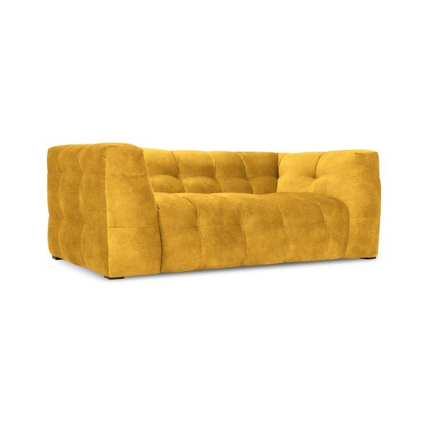 Žlutá sametová pohovka Windsor & Co Sofas Vesta, 208 cm-image-3