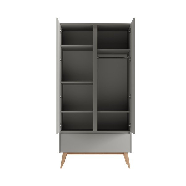 Šedá dětská šatní skříň 100x52,5 cm Swing – Pinio-image-2