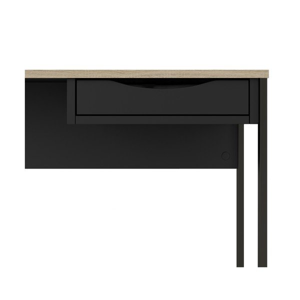 Černý pracovní stůl Tvilum Function Plus, 110 x 48 cm-image-4