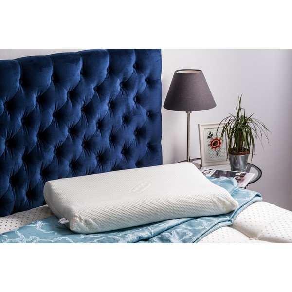 Bílý polštář s paměťovou pěnou ProSpánek Bio Wave, 42 x 72 cm-image-1