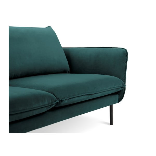 Petrolejově zelená sametová pohovka Cosmopolitan Design Vienna, 160 cm-image-3