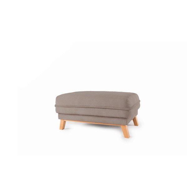 Taupe manšestrová podnožka Tori – Bonami Selection-image-1