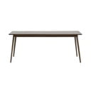 Hnědý rozkládací jídelní stůl s deskou v dubovém dekoru 190x90 cm Barrali – Unique Furniture