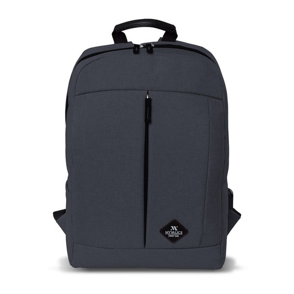 Antracitový batoh s USB portem My Valice GALAXY Smart Bag-image-1