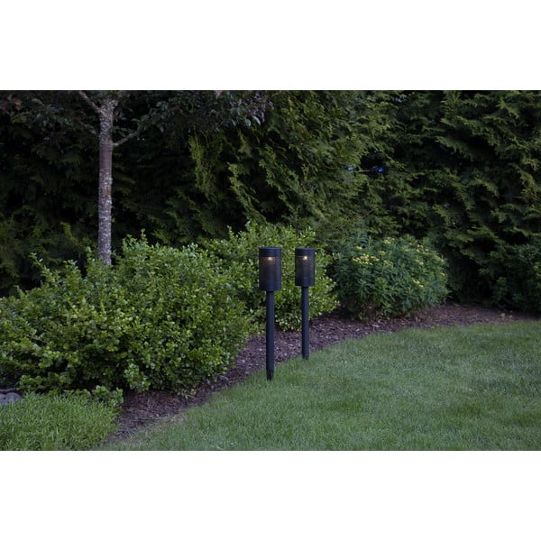 Černé solární LED osvětlení z nerezové oceli Star Trading Blace, výška 46 cm-image-3