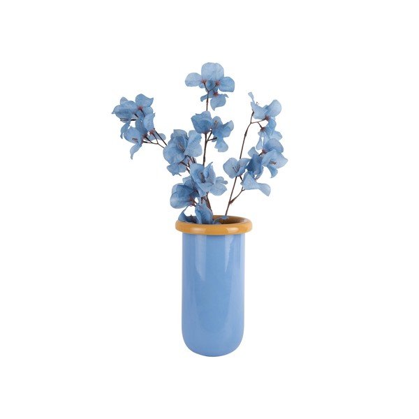 Modrá skleněná váza (výška 25 cm) Plegado  – PT LIVING-image-3